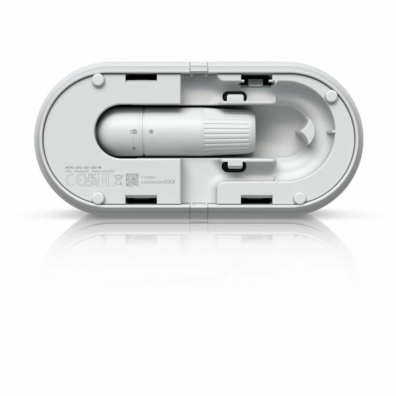 Caméra réseau double 4K Ubiquiti UVC-G6-180 8 mégapixels / 8 mégapixels pour intérieur/extérieur - Couleur - Blanc UVC-G6-180-W