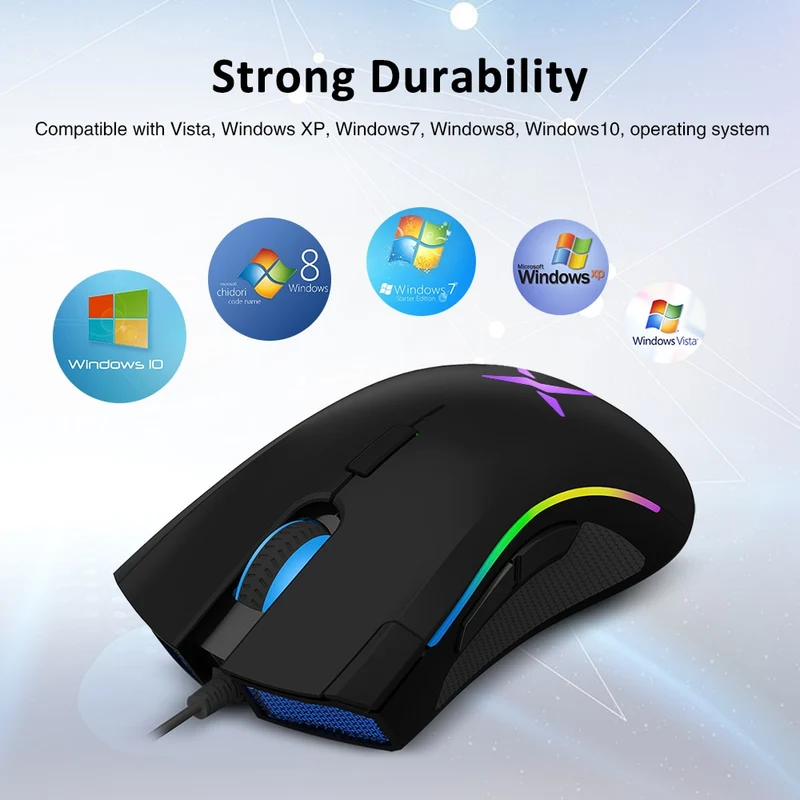 Delux M625 RGB Backlight FPS Gaming Mouse