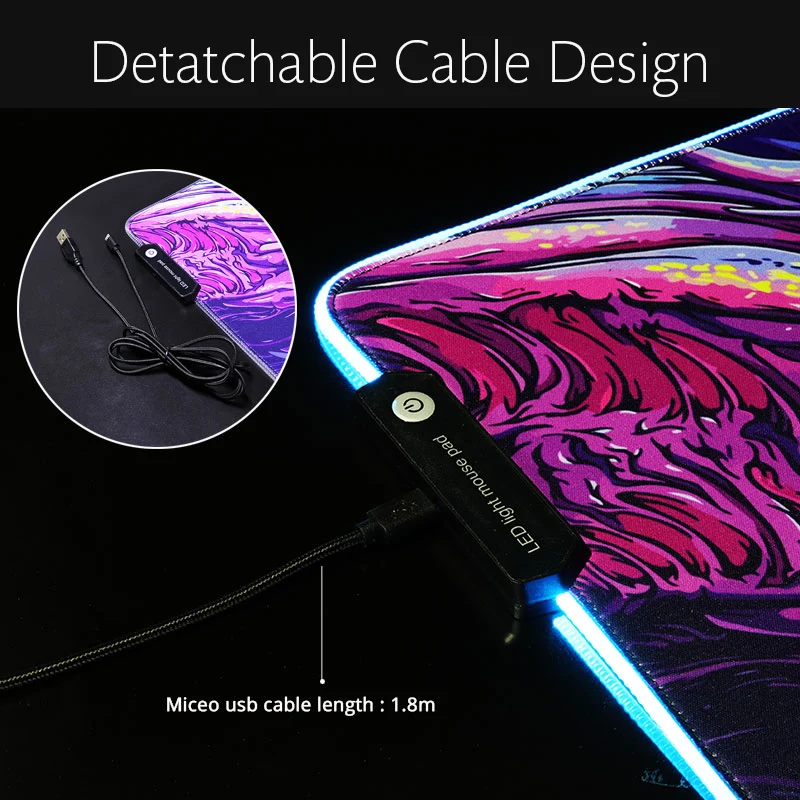 Helldemon RGB LED Mousepad