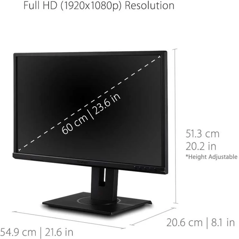 Moniteur LED Full HD 24 pouces ViewSonic Graphic VG2440 - Format 16:9 - Noir VG2440