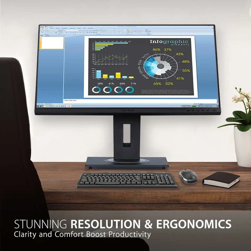 Moniteur LED Full HD 27 pouces ViewSonic Graphic VG2755 - Format 16:9 - Noir VG2755