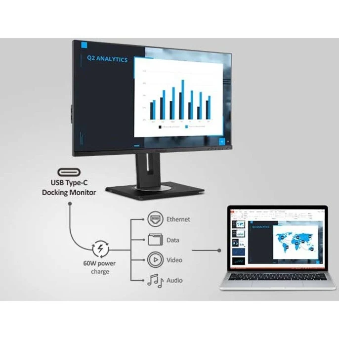 Moniteur LED Full HD 24 pouces ViewSonic Graphic VG2456 - Format 16:9 - Noir VG2456