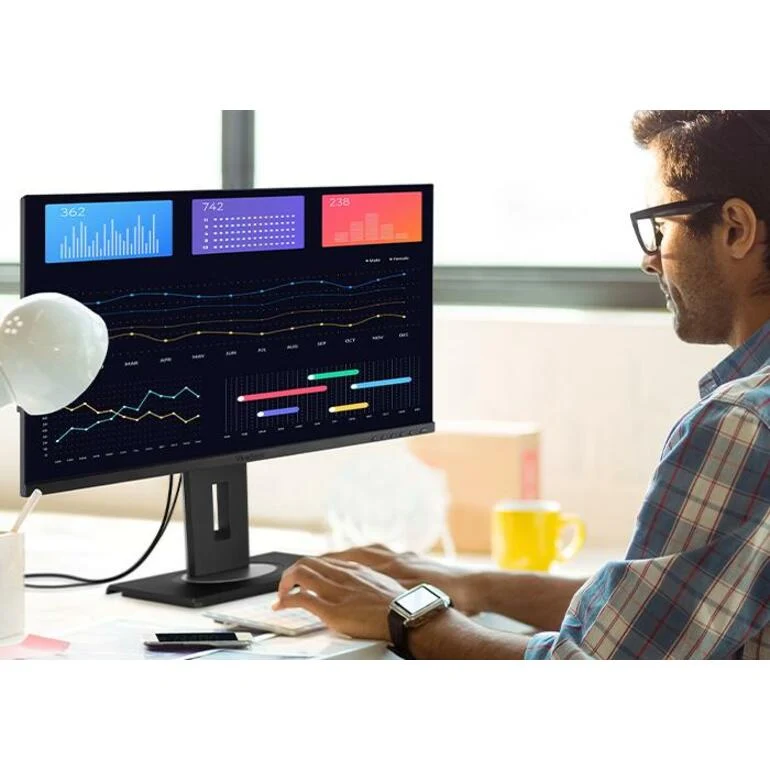 Moniteur LED Full HD 24 pouces ViewSonic Graphic VG2456 - Format 16:9 - Noir VG2456