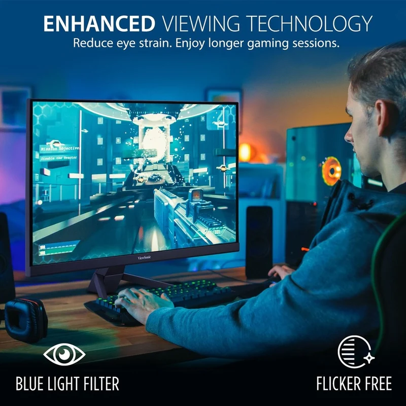 Moniteur LED Full HD 22 pouces ViewSonic Entertainment VX2267-MHD - Format 16:9 - Noir VX2267-MHD