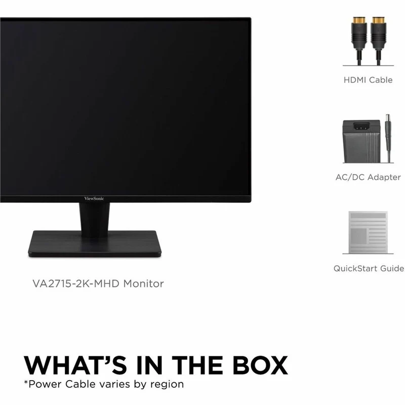 Moniteur LED ViewSonic Value VA2715-2K-MHD 27" WQHD - Format 16:9 - Noir VA2715-2K-MHD
