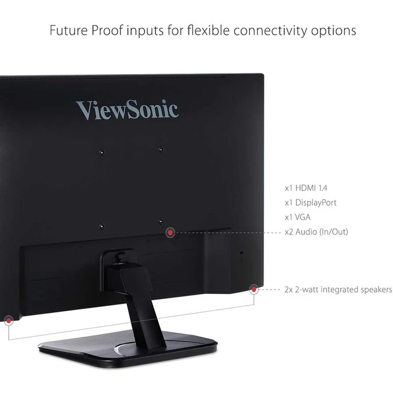 Moniteur LED Full HD 22 pouces ViewSonic Value VA2256-mhd - Format 16:9 - Noir VA2256-MHD