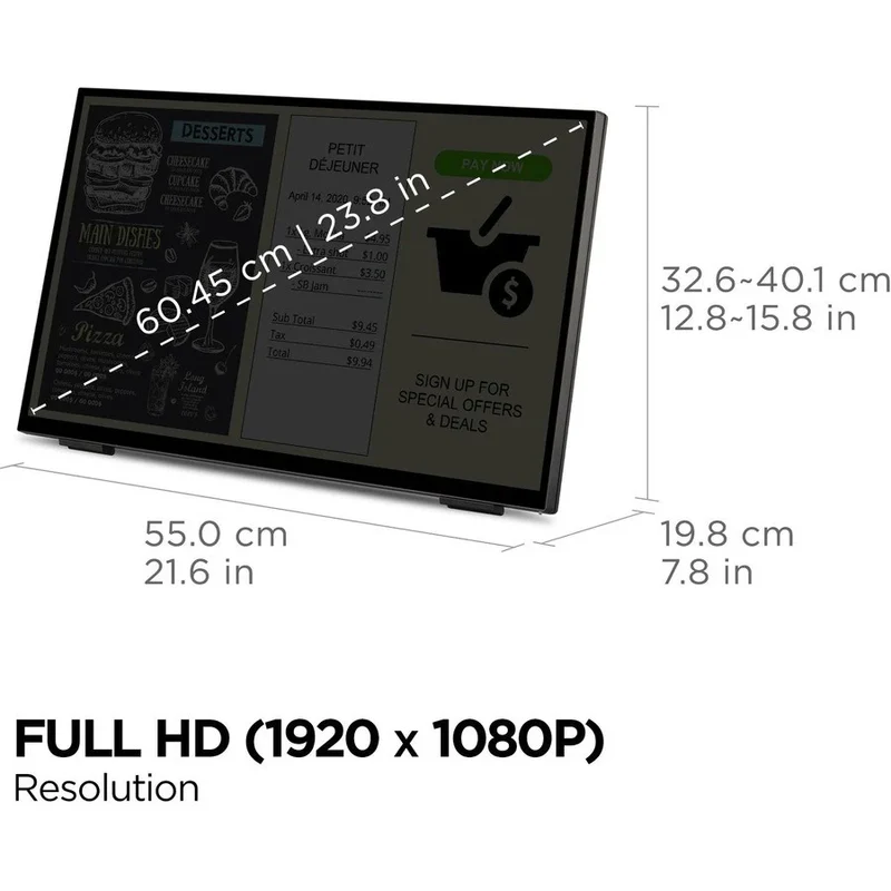 Moniteur tactile LCD ViewSonic TD2465 23.8" - 16:9 - 7 ms GTG TD2465