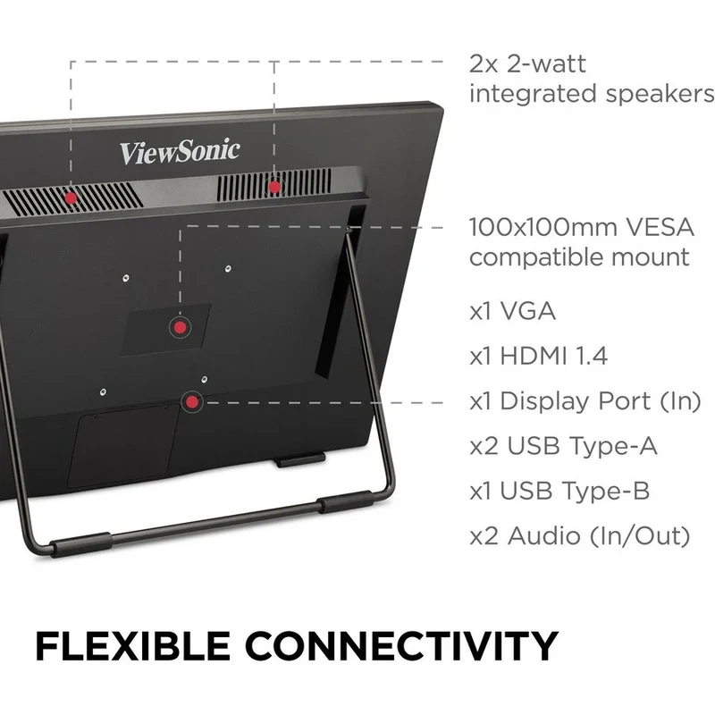 Moniteur tactile LCD ViewSonic TD2465 23.8" - 16:9 - 7 ms GTG TD2465