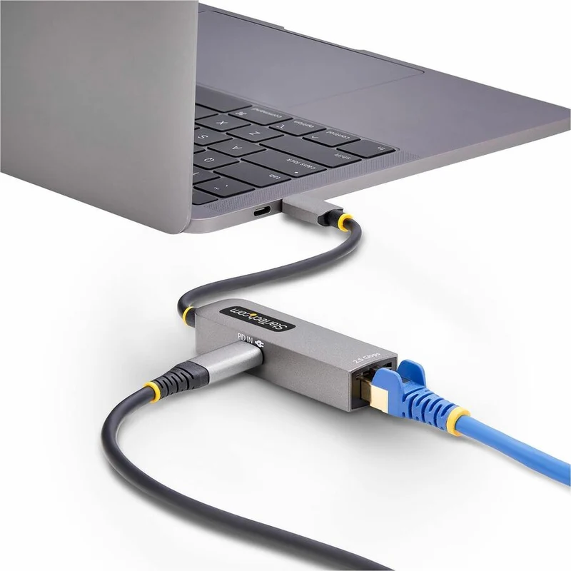 Adaptateur Ethernet USB-C 2.5 GbE StarTech.com, alimentation 100 W, carte réseau NBASE-T, réseau multi-vitesses USB 3.0 Type-C 2.5/1 Gb, port RJ45 2GPD3-USB-C-ETHERNET