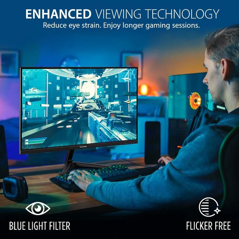 Moniteur LED Full HD 27 pouces ViewSonic Entertainment VX2718-P-MHD - Format 16:9 - Noir