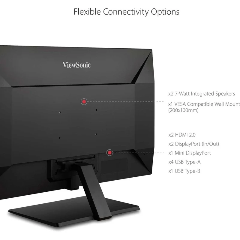Moniteur LED 4K UHD ViewSonic Entertainment VX4381-4K de 43 pouces (109 cm) - Format 16:9 - Noir VX4381-4K