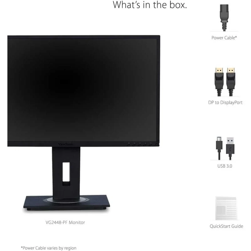 Moniteur LED Full HD 24 pouces ViewSonic Graphic VG2448-PF - Format 16:9