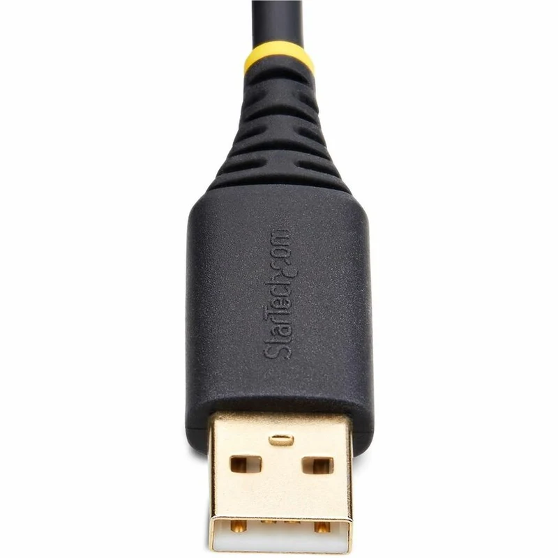 Câble adaptateur USB vers série StarTech.com de 30 cm (1 pi), avec maintien du port COM, FTDI, DB9 RS232, écrous/vis DB9 interchangeables, compatible Windows/macOS/Linux 1P1FFC-USB-SERIAL