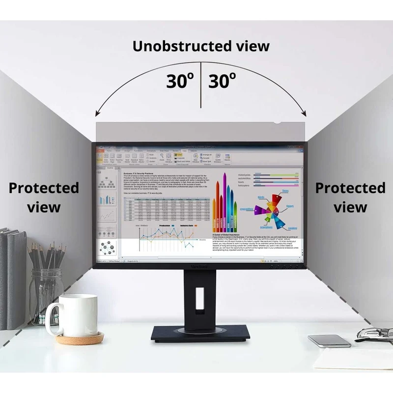 Filtre de confidentialité ViewSonic - Protection d'écran noire VSPF2150