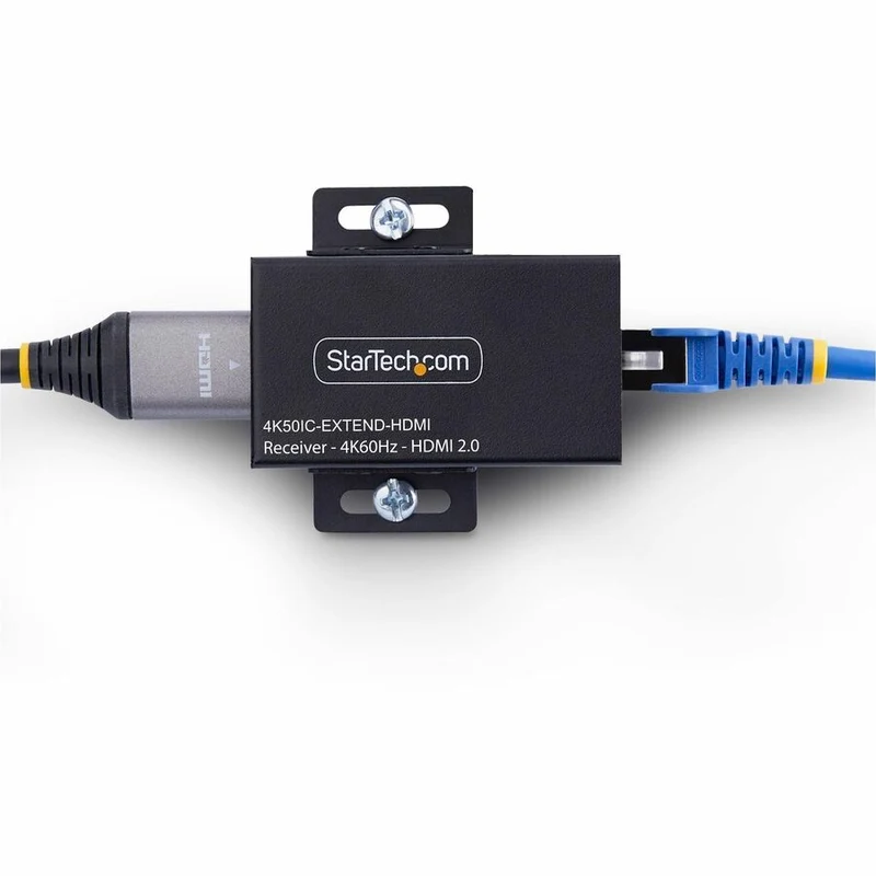 Prolongateur HDMI StarTech.com sur câble CAT5e/CAT6, 4K 60 Hz, portée jusqu'à 60 m (200 pi), kit émetteur-récepteur, alimentation par câble 4K50IC-EXTEND-HDMI