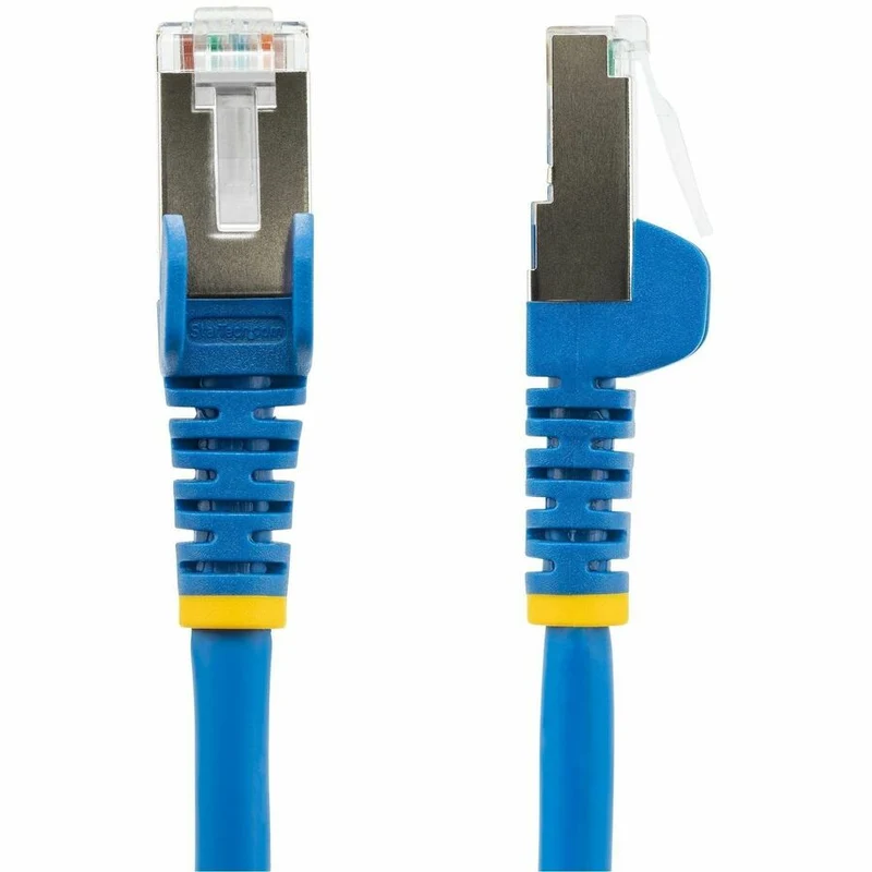 StarTech.com Câble Ethernet CAT1a de 6 m, bleu, faible fumée, sans halogène (LSZH) 10 GbE 100 W PoE S/FTP Cordon de brassage réseau RJ-45 sans accroc NLBL-1F-CAT6A-PATCH