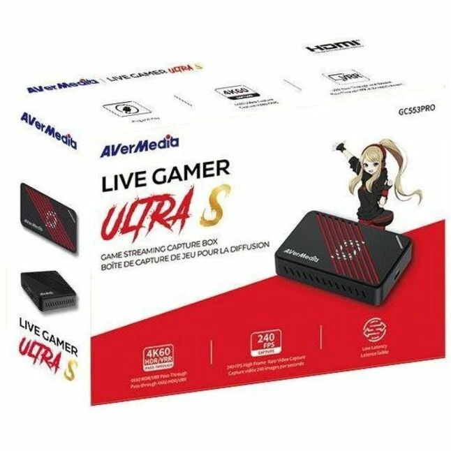 AVerMedia Live Gamer ULTRA S GC553Pro Dispositif d'acquisition de jeux GC553Pro Noir