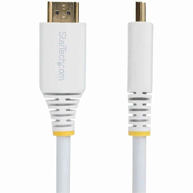 Câble HDMI haute vitesse certifié premium StarTech.com de 1.8 m (6 pi), 4K 60 Hz/1440p 144 Hz, 18 Gbit/s, UHD HDMI 2.0, gaine TPE, blanc (HDMI2-CABLE-4K60-6FW)