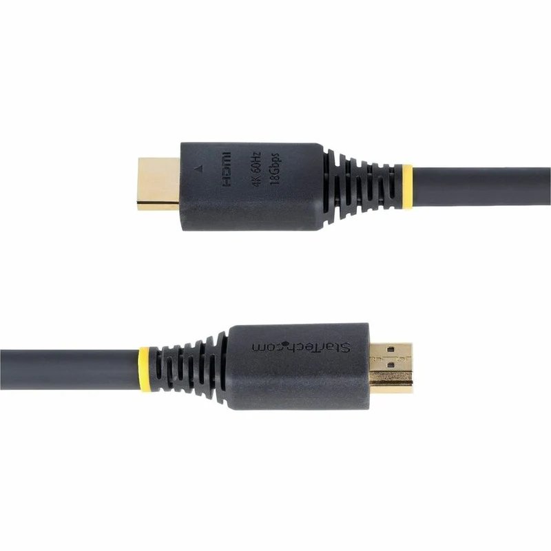 Câble HDMI haute vitesse certifié StarTech.com de 20 m (6 pi), 4K 60 Hz/1440p 144 Hz, 18 Gbit/s, cordon HDMI 2.0 UHD, gaine TPE HDMI2-CABLE-4K60-20F