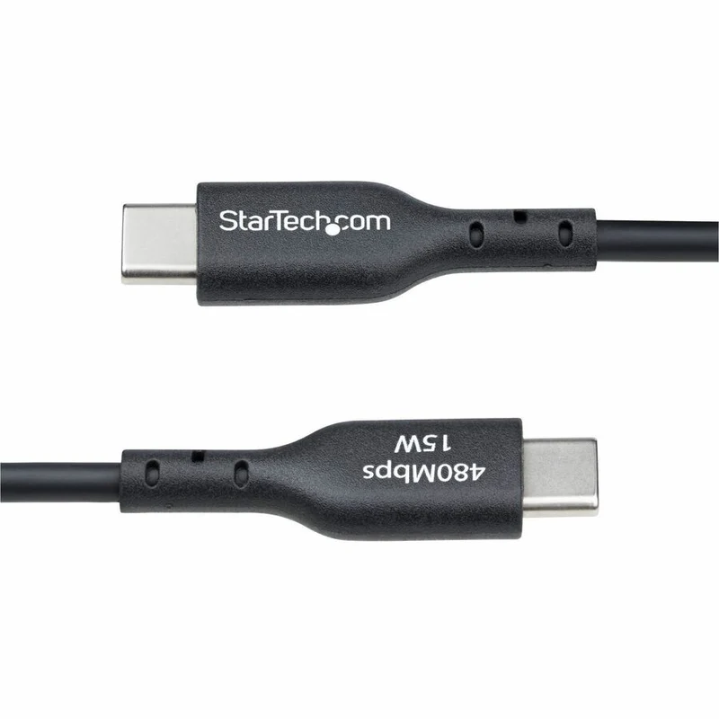 Câble de charge USB-A vers USB-C StarTech.com de 91 cm (3 pi), charge et synchronisation, 3 A, USB 2.0, gaine TPE - Noir - USB2AC3FBKE