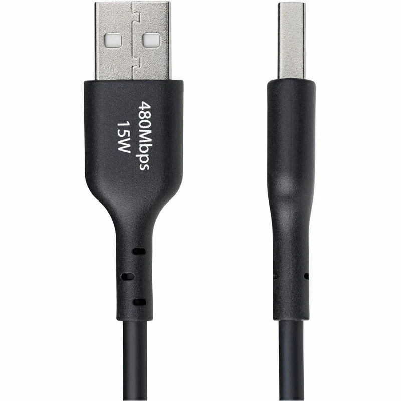 Câble de charge USB-A vers USB-C StarTech.com de 30 cm (1 pi), charge et synchronisation, 3 A, USB 2.0, gaine TPE - Noir - USB2AC1FTBK