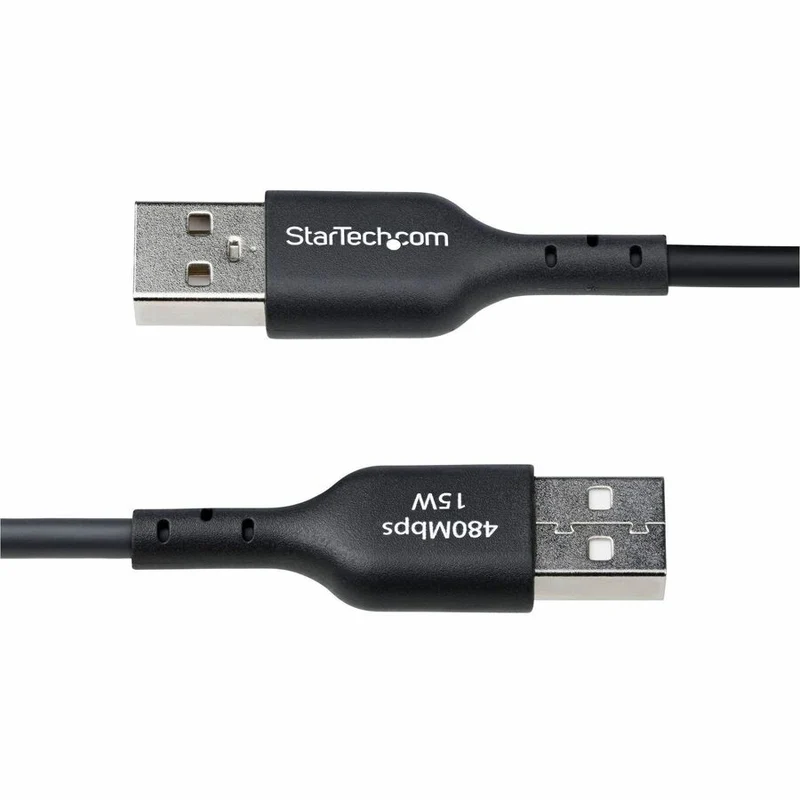 Câble de charge USB-A vers USB-C StarTech.com de 30 cm (1 pi), charge et synchronisation, 3 A, USB 2.0, gaine TPE - Noir - USB2AC1FTBK
