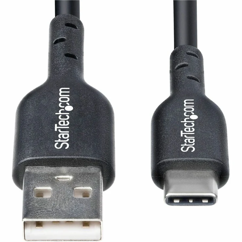 Câble de charge USB-A vers USB-C StarTech.com de 30 cm (1 pi), charge et synchronisation, 3 A, USB 2.0, gaine TPE - Noir - USB2AC1FTBK
