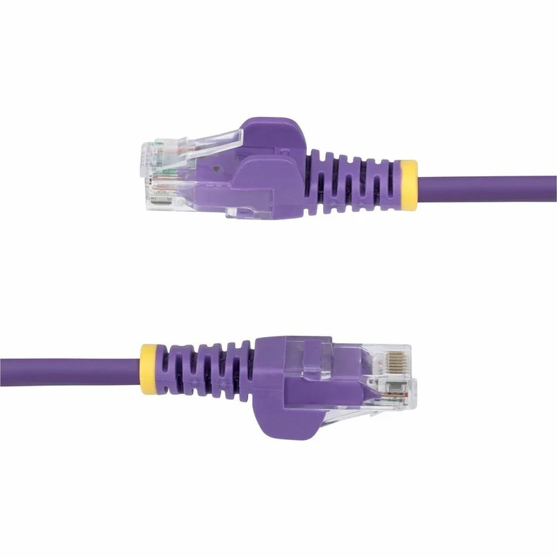 Câble Ethernet StarTech CAT6 fin violet de 15 cm (6 po), connecteur RJ45 fin et anti-accrochage, UTP, LSZH, cuivre nu 28 AWG, cordon de brassage réseau fin N6PAT6INPLS