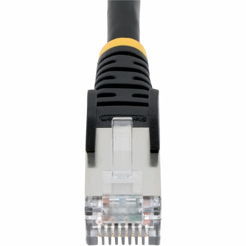 StarTech.com Câble Ethernet CAT1a de 6 m, noir, faible fumée, sans halogène (LSZH), 10 GbE, 100 W PoE S/FTP, cordon de brassage réseau RJ-45 sans accroc NLBK-1F-CAT6A-PATCH