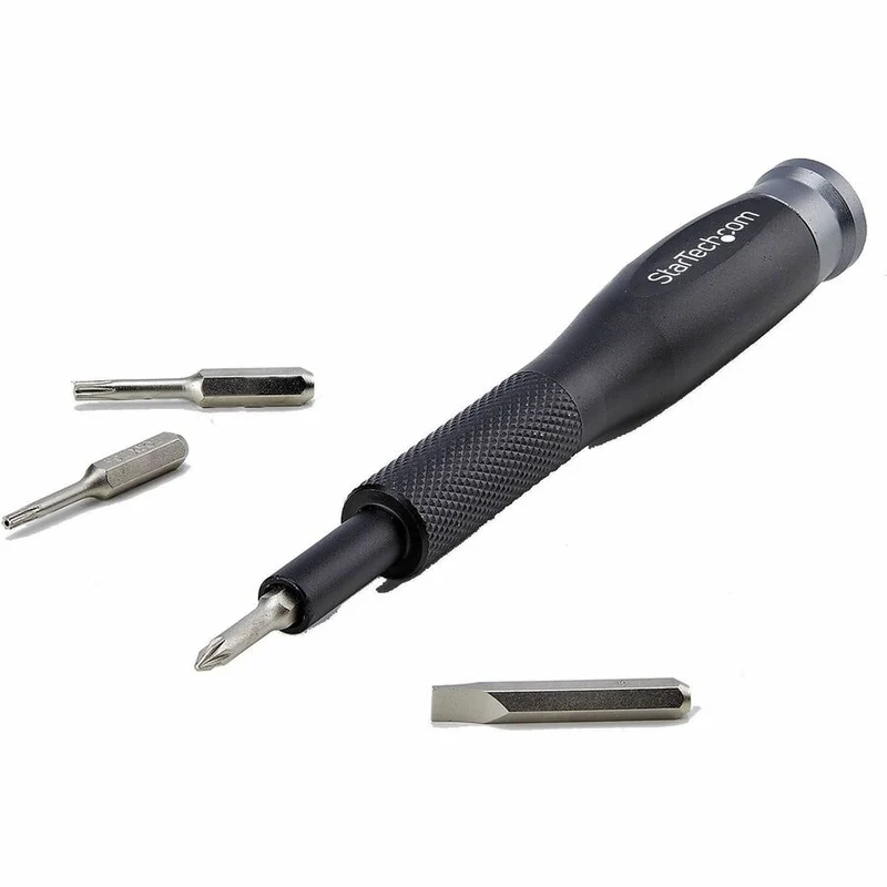 Kit d'outils de réparation informatique StarTech.com 40 pièces pour ordinateur portable/PC/appareils électroniques/téléphone, jeu de tournevis de précision 30 embouts, plateau magnétique/outils de levier LAPTOP-TOOL-KIT