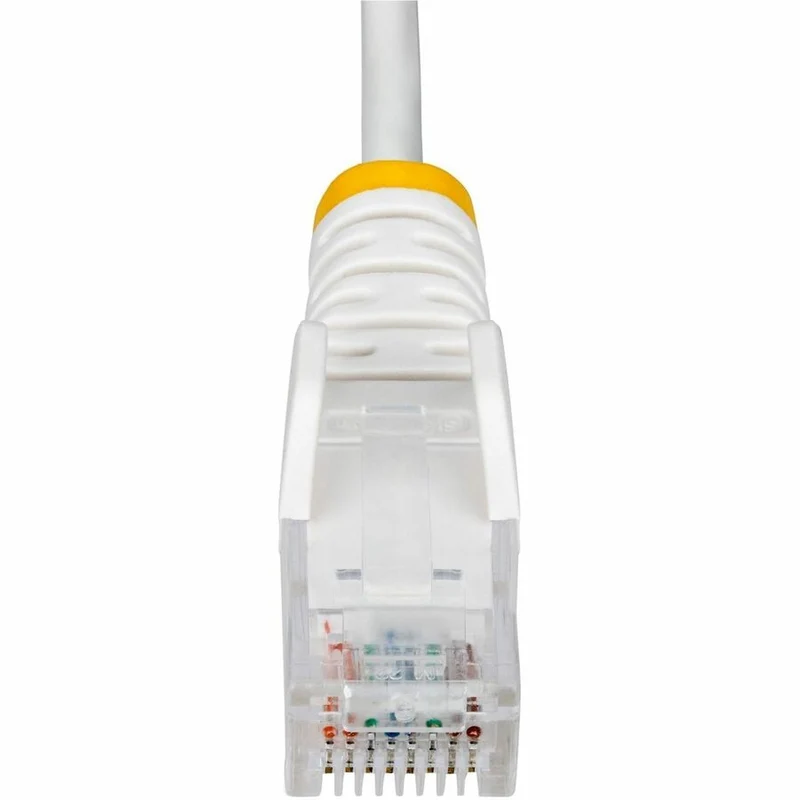 Câble Ethernet StarTech CAT6 blanc mince de 60 cm (2 pi), connecteur RJ45 mince et anti-accrochage, UTP, LSZH, cuivre nu 28 AWG, cordon de brassage réseau mince N6PAT2WHS