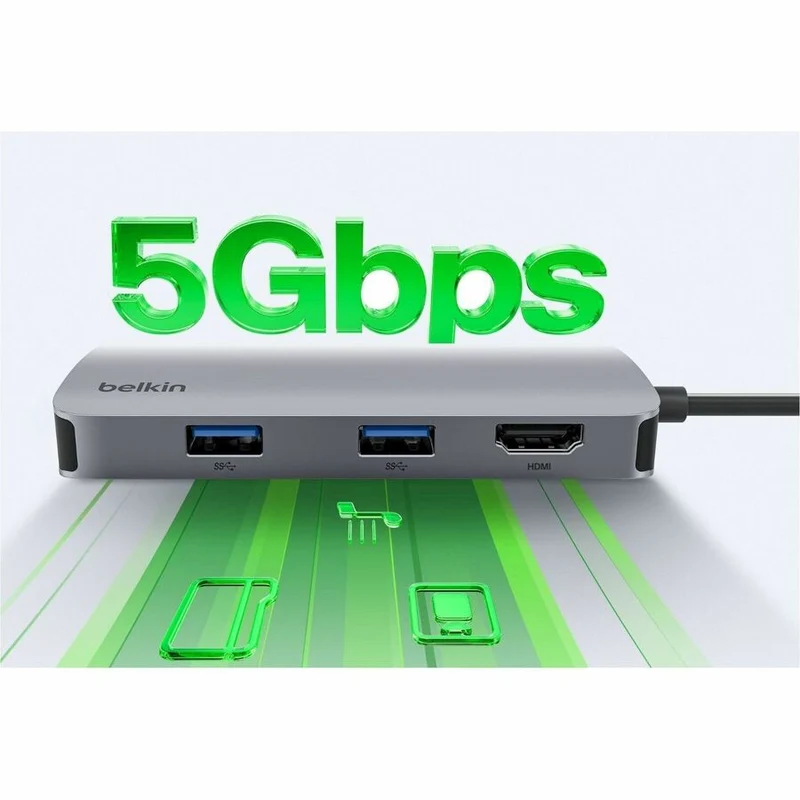 Belkin Connect Hub multiport USB-C 5 en 1 AVC007FQSGY-V2