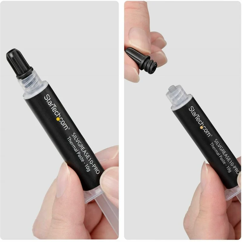 Pâte thermique silicone haute performance StarTech.com, composé pour processeurs, cartes graphiques et circuits intégrés, graisse pour processeur améliorant le transfert de chaleur et le refroidissement SILVGREASE10-PRO