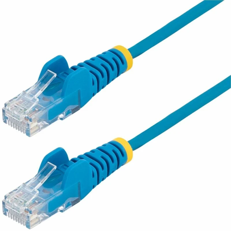 Câble Ethernet StarTech CAT6 fin bleu de 9 m (20 pi), connecteur RJ45 fin et anti-accrochage, UTP, LSZH, cuivre nu 28 AWG, cordon de brassage réseau fin N6PAT20BLS