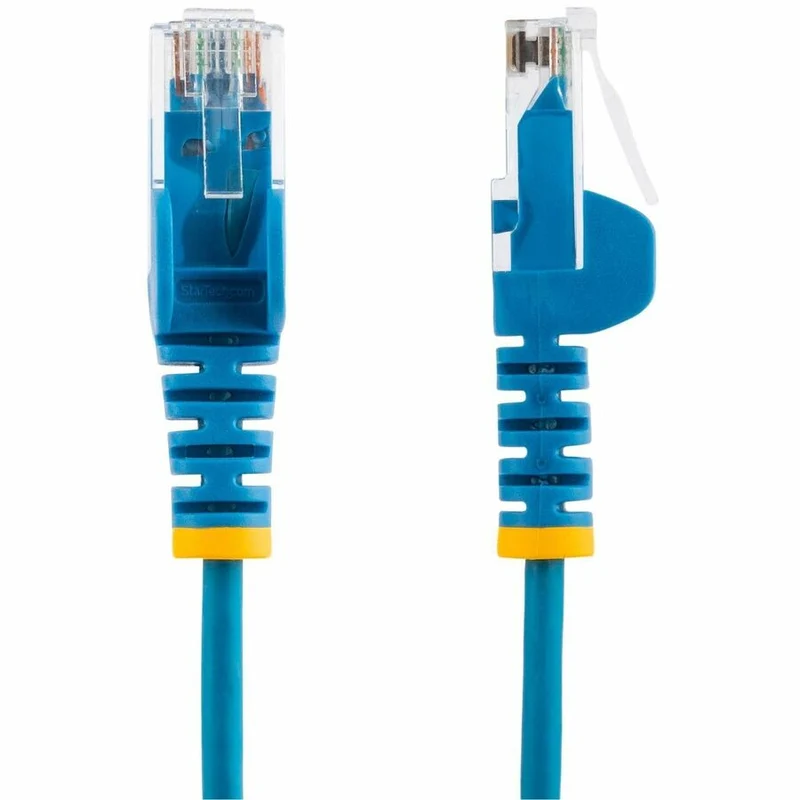 Câble Ethernet StarTech CAT6 fin bleu de 9 m (20 pi), connecteur RJ45 fin et anti-accrochage, UTP, LSZH, cuivre nu 28 AWG, cordon de brassage réseau fin N6PAT20BLS