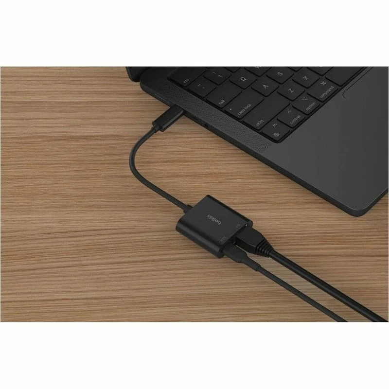 Adaptateur Belkin Connect USB-C vers Ethernet + Charge 100 W INC019btBK