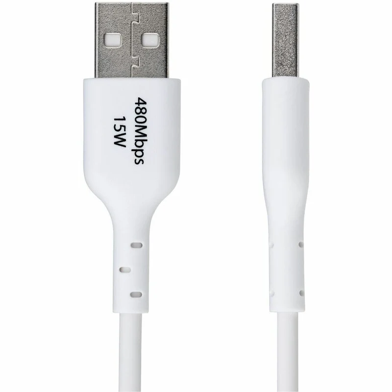 Câble de charge USB-A vers USB-C StarTech.com de 91 cm (3 pi), charge et synchronisation, 3 A, USB 2.0, gaine en TPE - Blanc - USB2AC3FWHE