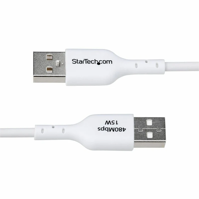 Câble de charge USB-A vers USB-C StarTech.com de 91 cm (3 pi), charge et synchronisation, 3 A, USB 2.0, gaine en TPE - Blanc - USB2AC3FWHE