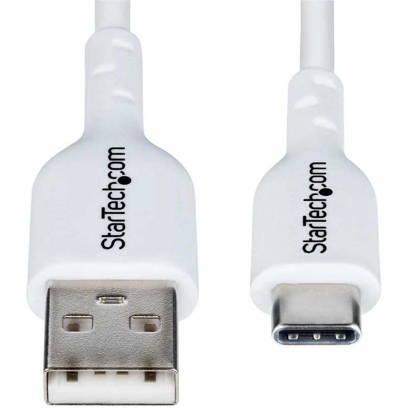 Câble de charge USB-A vers USB-C StarTech.com de 91 cm (3 pi), charge et synchronisation, 3 A, USB 2.0, gaine en TPE - Blanc - USB2AC3FWHE