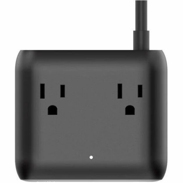 Station de charge Belkin à 3 prises avec 2 ports USB-A et 2 ports USB-C, 70 W, câble de 1.5 m, fiche droite, noire SRZ001TT5