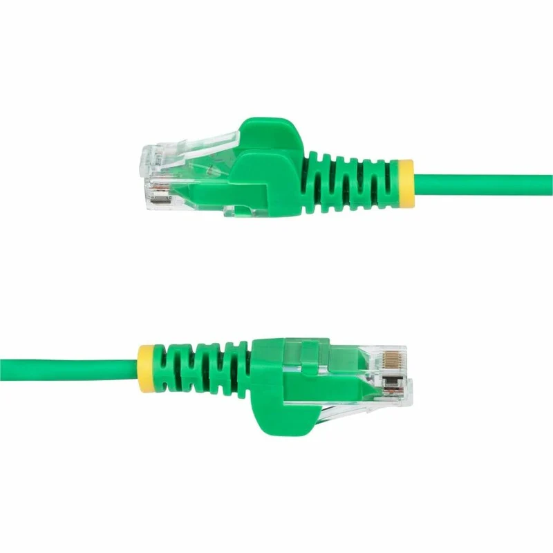 Câble Ethernet StarTech CAT6 fin vert 23 cm (9 po), connecteur RJ45 fin et anti-accrochage, UTP, LSZH, cuivre nu 28 AWG, cordon de brassage réseau fin N6PAT9INGNS