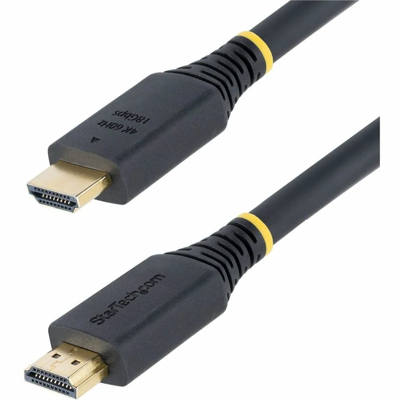 Câble HDMI actif haute vitesse StarTech.com de 15.2 m (50 pi), 4K 60 Hz/1440p 144 Hz, 18 Gbit/s, UHD HDMI 2.0, gaine TPE (HDMI2-CABLE-4K60-50F)