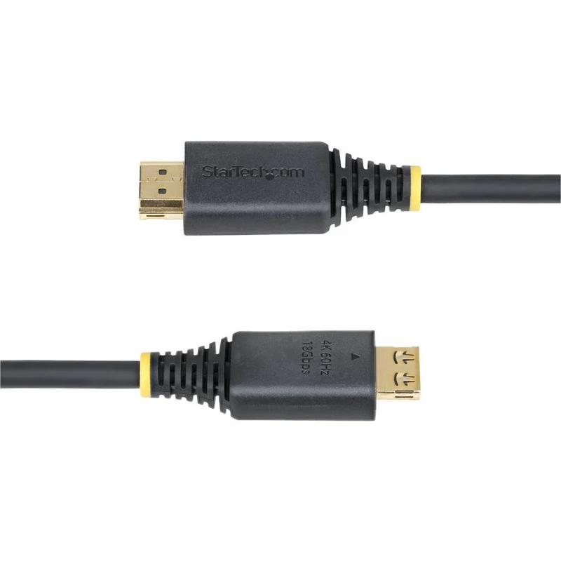 Câble HDMI haute vitesse StarTech.com de 8 m (2.4 pi) avec connecteurs Gripping, 4K 60 Hz/1440p 144 Hz, 18 Gbit/s, câble HDMI 2.0 UHD, gaine TPE HDMI2-CABLE-GRIP-8F