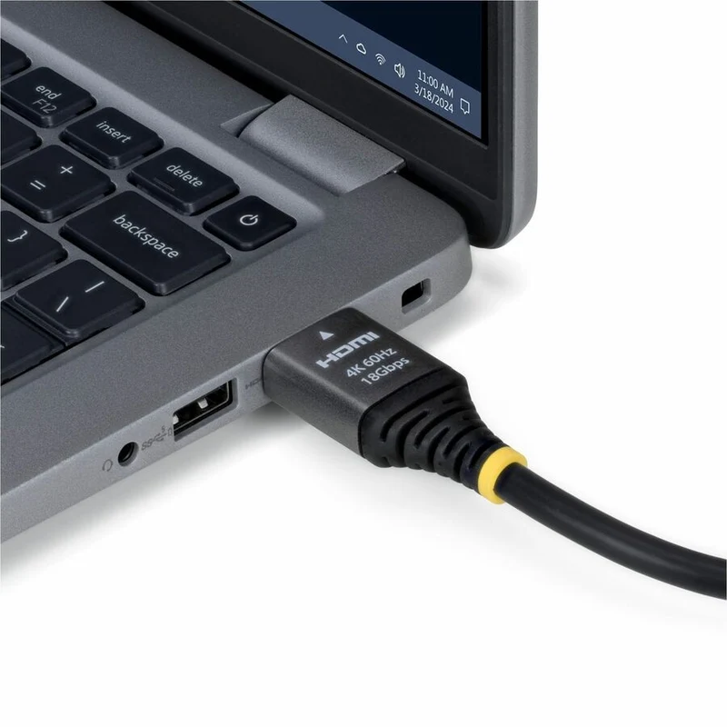 Câble HDMI haute vitesse certifié Premium StarTech de 91 cm (3 pi), 4K 60 Hz/1440p 144 Hz, câble HDMI 2.0 haute flexibilité avec HDR10/ARC, 18 Gbit/s HDMMV3F