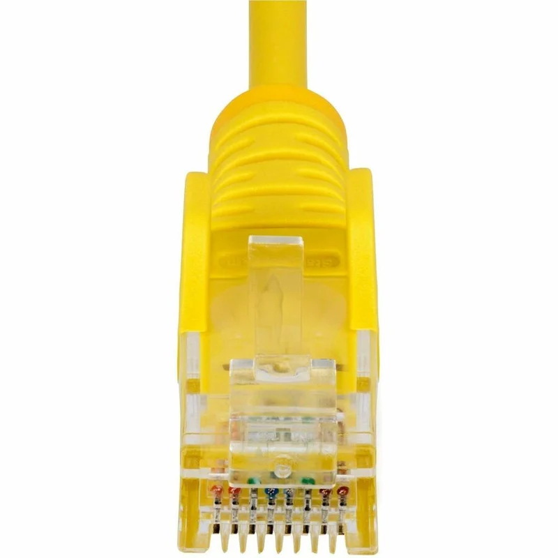 Câble Ethernet StarTech CAT6 fin jaune de 90 cm (4 pi), connecteur RJ45 fin et anti-accrochage, UTP, LSZH, cuivre nu 28 AWG, cordon de brassage réseau fin N6PAT4YLS
