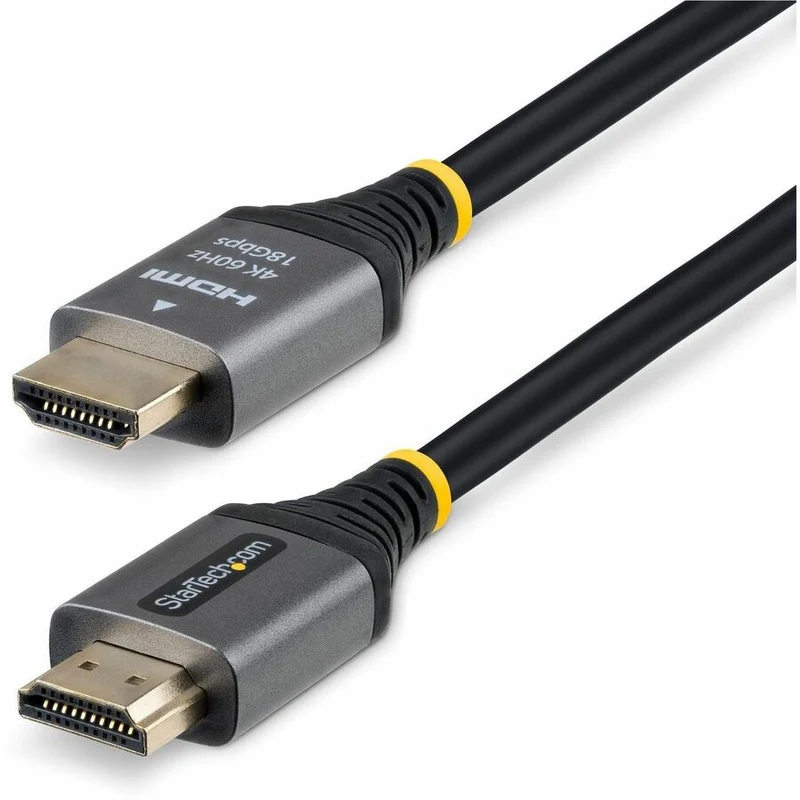 Câble HDMI haute vitesse certifié StarTech Premium de 4.5 m (15 pi), 4K 60 Hz/1440p 144 Hz, câble HDMI 2.0 haute flexibilité avec HDR10/ARC, 18 Gbit/s HDMMV15F