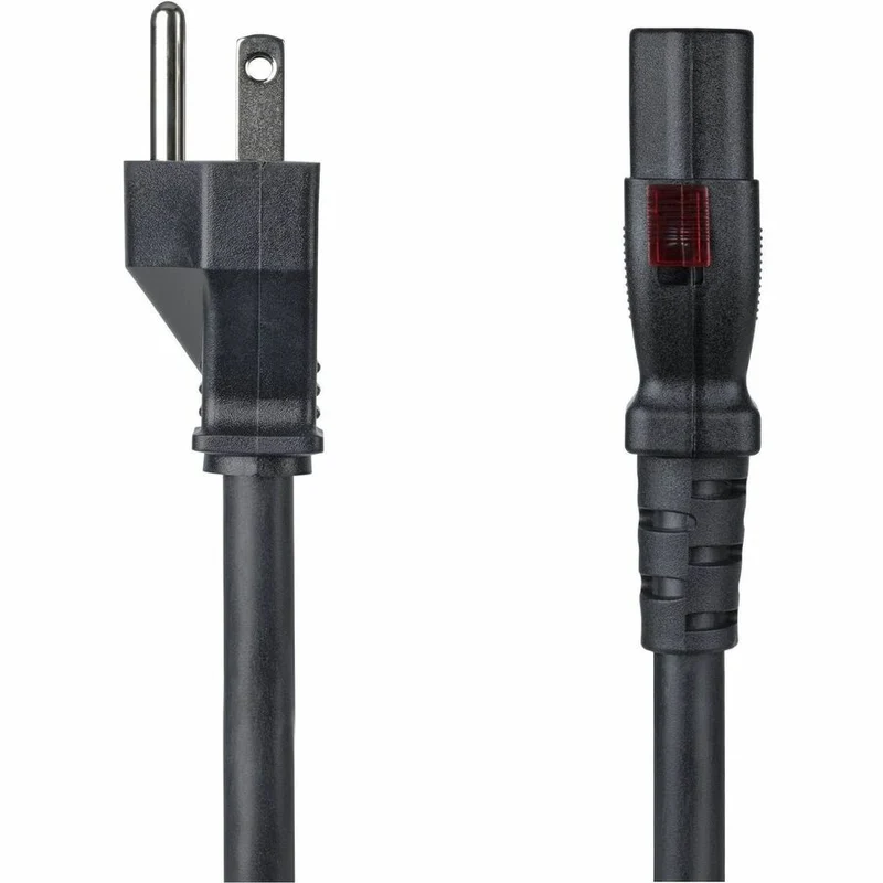 Câble d'alimentation robuste StarTech de 2 m (6.6 pi), NEMA 5-15P vers C13 verrouillable, 125 V 15 A, 14 AWG, câble d'alimentation secteur de remplacement, homologué UL, TAA 6FT-LC15A-POWERCORD
