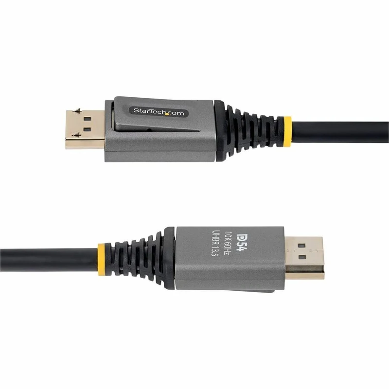 Câble DisplayPort 2.1 StarTech de 6 m, certifié VESA DP54, compatible 8K 60 Hz, 8K 144 Hz/4K 240 Hz avec DSC 1.2a, cordon pour moniteur DP 2.1 DP21V-6F-DP54-CABLE