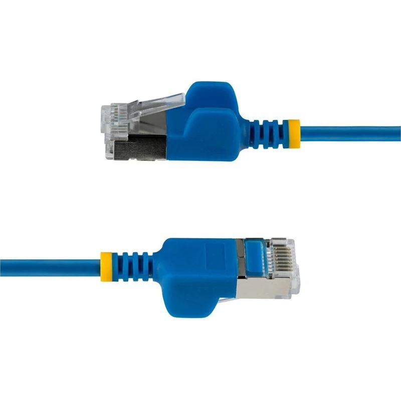 Câble Ethernet StarTech CAT6a ultra-mince bleu de 1,2 m (3 pi), sans accrocs, FTP, fil de cuivre nu, cordon de brassage RJ45 fin 34 AWG N6APATSTP34BLS-3FT
