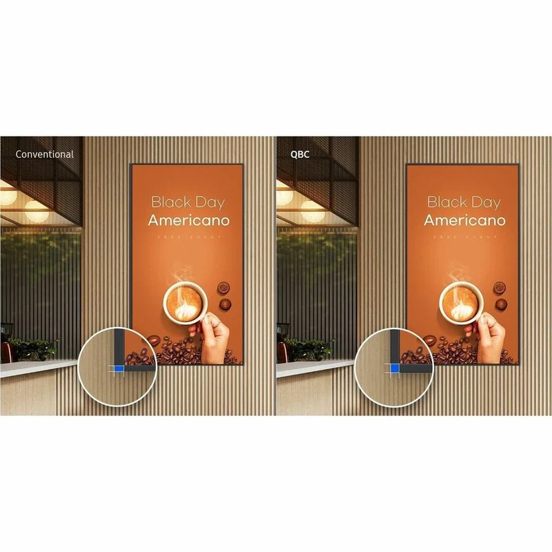 Panneau d'affichage Samsung Crystal UHD QBCN LH55QBCNBGCXGO